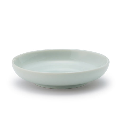 Blue White Porcelain Round Dish 3.7 x 0.8" Found MUJI