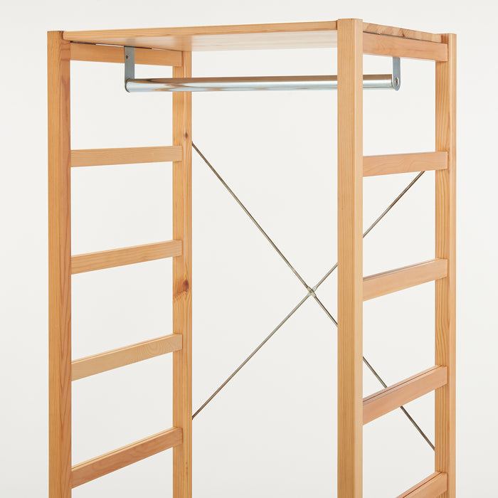 Muji Railing Pine Shelf Unit - Hanging Rail - Regular | Furniture | MUJI USA