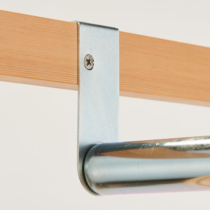 Muji Railing Pine Shelf Unit - Hanging Rail - Regular | Furniture | MUJI USA