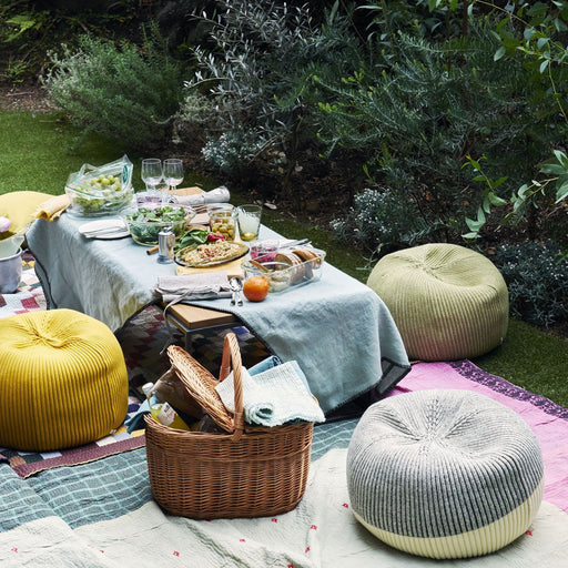 IDÉE Mini PUUF Cover - Yellow (Cushion Sold Separately) MUJI