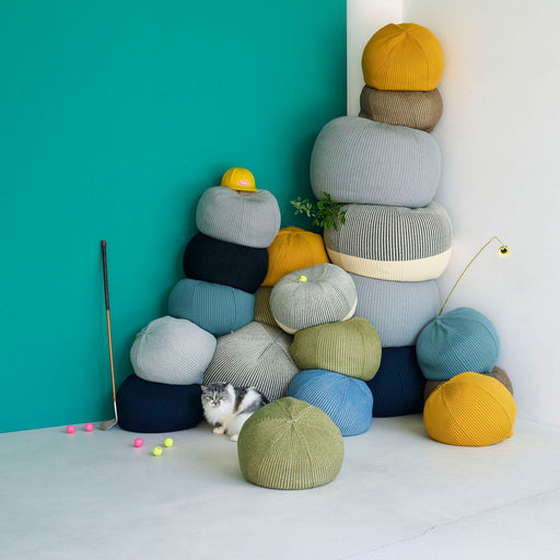 IDÉE Mini PUUF Cover - Navy (Cushion Sold Separately) MUJI