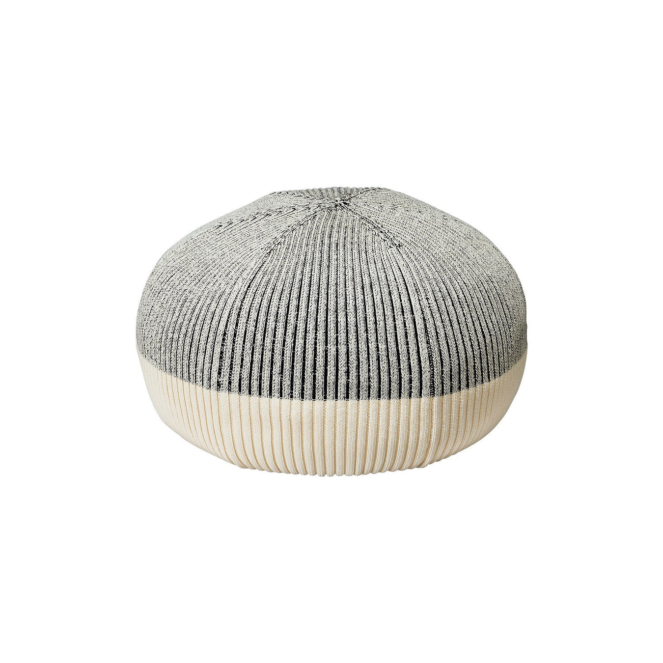 IDÉE Mini PUUF Cover - White x Black (Cushion Sold Separately) MUJI