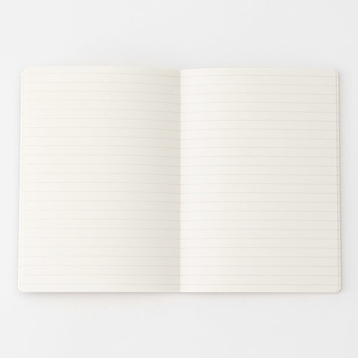 Open-Flat Lined Notebook A6 Black MUJI