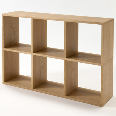 Stacking Shelf Oak - 3 Shelves | Modular Shelves | MUJI USA