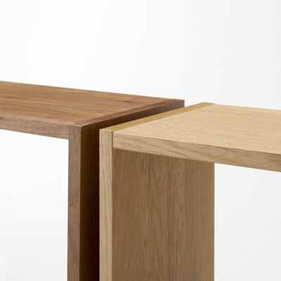 Stacking Shelf Oak - 3 Shelves | Modular Shelves | MUJI USA
