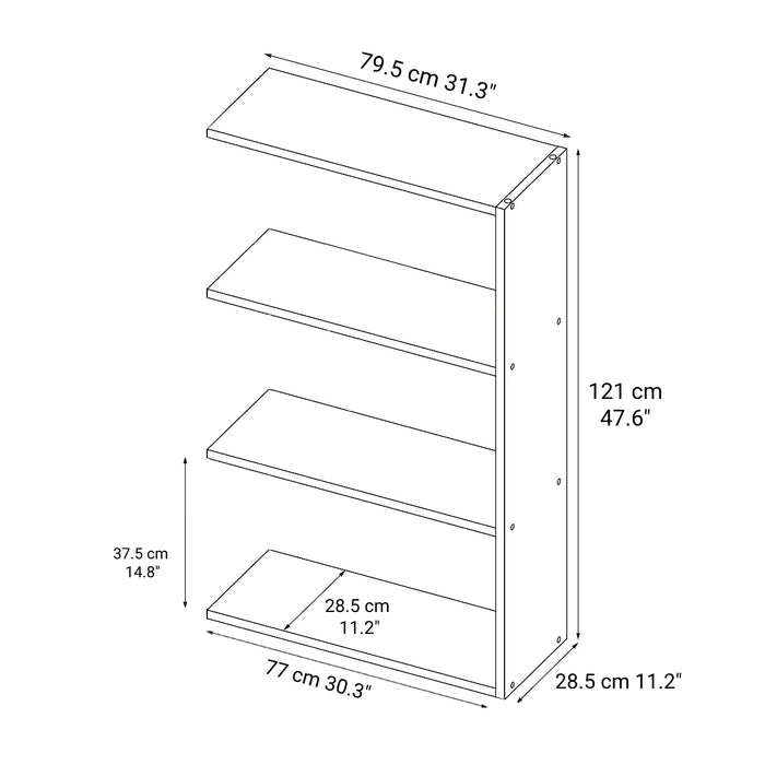 Oak Additional Wide Stacking Shelf 3 Tier | Modular | MUJI USA
