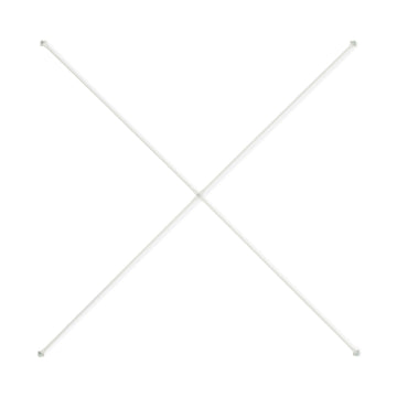 SUS Shelving Unit Cross Bar - White Gray - Extra Wide MUJI