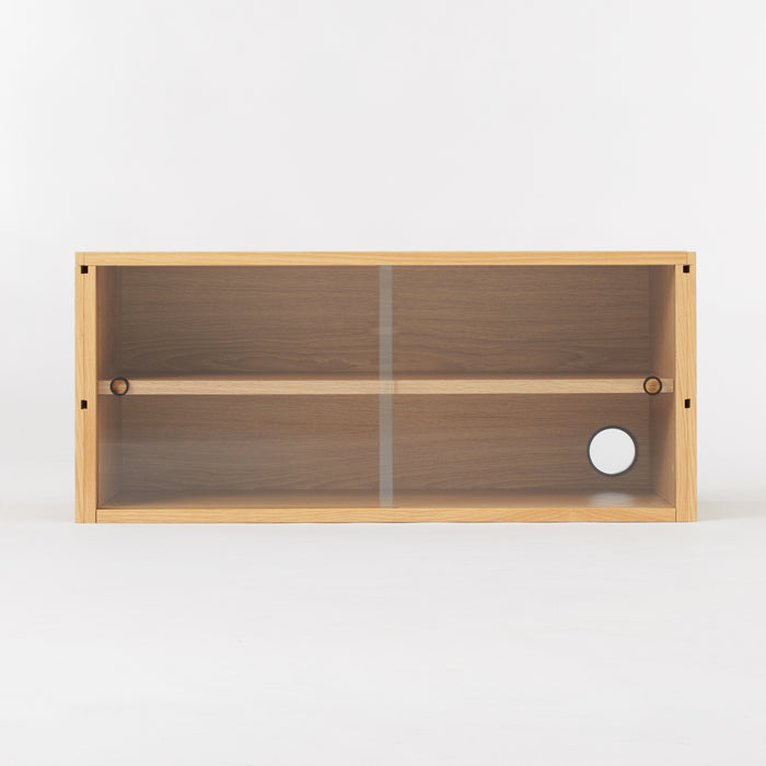 Purchase Unit Box SUS Shelving Unit - Box with Glass Door - Oak | MUJI USA