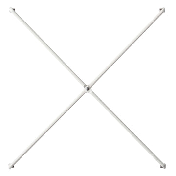 SUS Shelving Unit Side Cross Bars - White Gray (2 Pack) MUJI