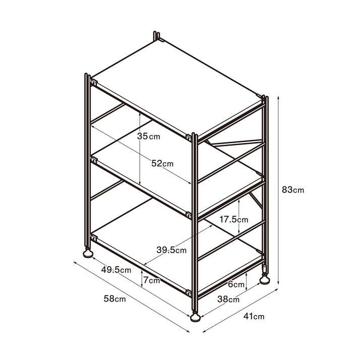 Sus Shelving Unit - Stainless Steel - Regular - Small