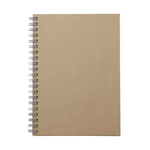 B6 Wirebound Notebook Plain Beige B6 MUJI