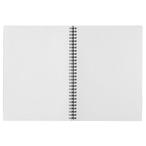 B5 Recycled Paper Double Ring Blank Notebook - Dark Gray B5 MUJI