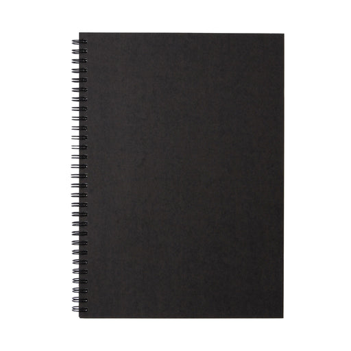 B5 Recycled Paper Double Ring Blank Notebook - Dark Gray B5 MUJI
