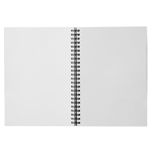 A5 Recycled Paper Double Ring Blank Notebook - Dark Grey A5 MUJI