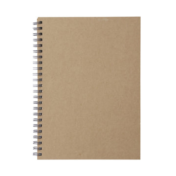A5 Wirebound Notebook Plain Beige A5 MUJI