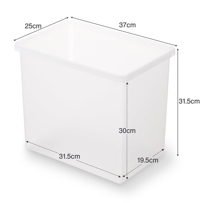 Boîte de Rangement Rectangulaire 20L Vert, Polypropylène Sans BPA 100 Boîte de Rangement Rectangulaire 20L Vert, Polypropylène Sans BPA 100