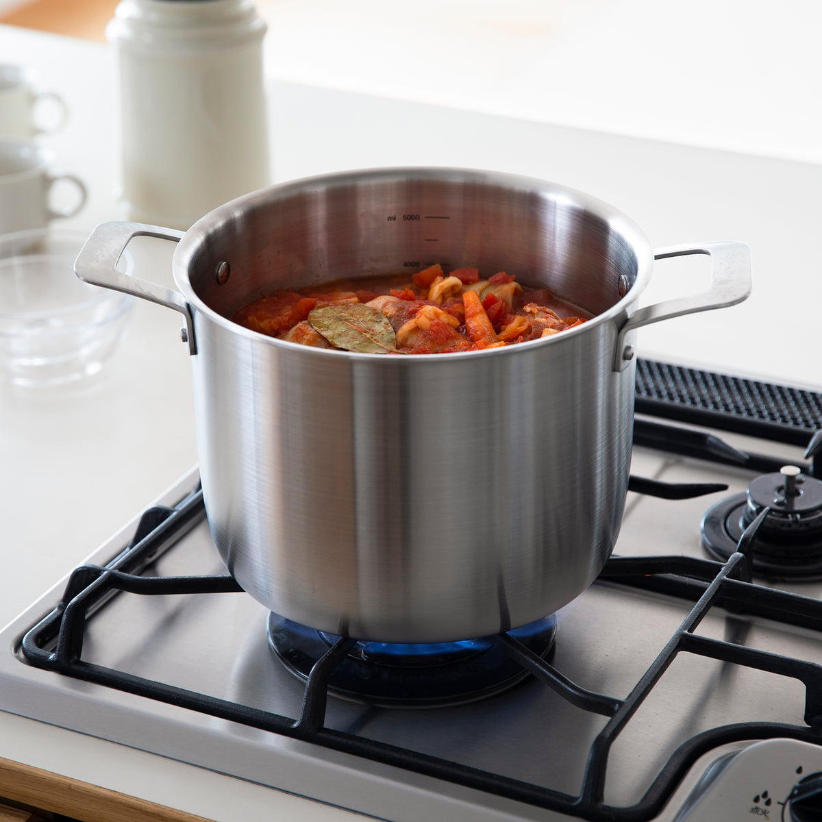 Stainless Aluminium 3-Layer Steel Saucepot 6.3 QtDefault Title
