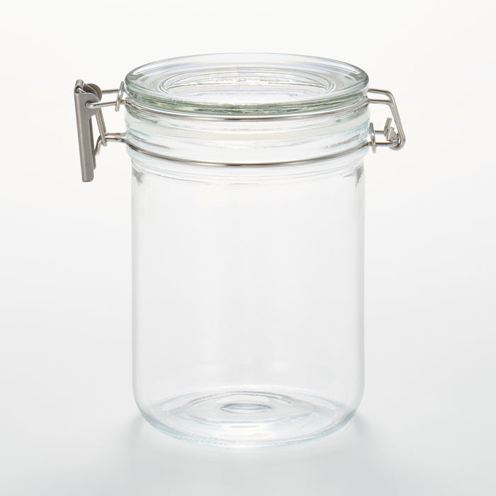 Small Glass Storage Jars with Wood Lids 10oz Container Orgnizer Clear for  Kitchen Sealed Food Cookie 