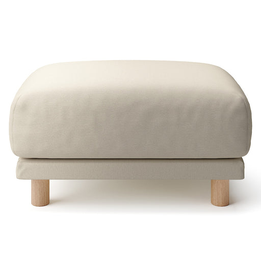 Cotton Canvas Cover for Urethane Pocket Coil Sofa - Ottoman Beige MUJI