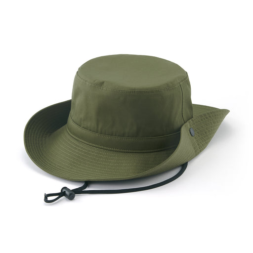 #oldjan WK18 Adjustable Water Repellent Sealing Taped Safari Hat Khaki Green MUJI