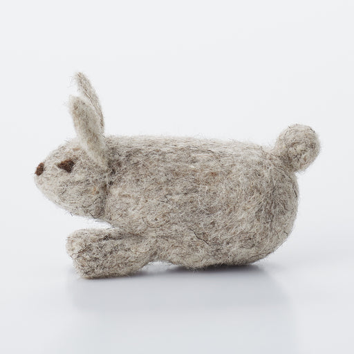 Wool Felt Animal - Sitting Rabbit Found MUJI