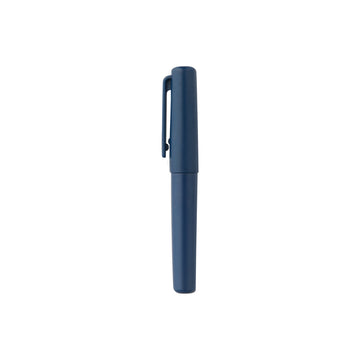 Compact Gel Ink Ballpoint Pen Cap Type 0.5mm - Blue Black MUJI