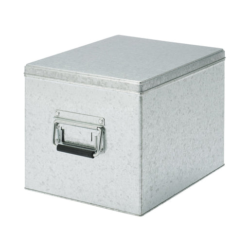 Tin Box - Large (W10.2 x D14.6 x H9.4") MUJI