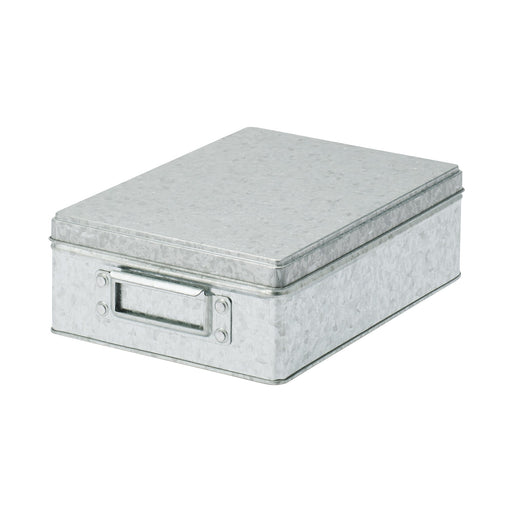 Tin Box - Small (W7.5 x D10.6 x H3.3") MUJI