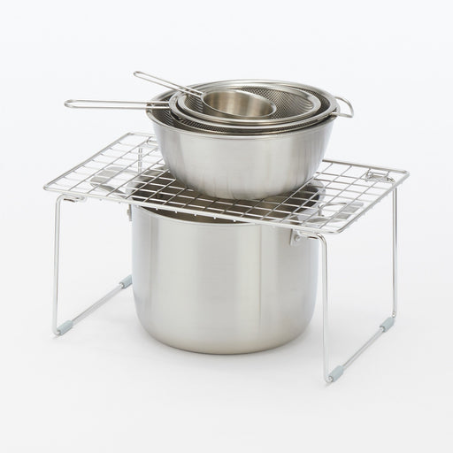 Stainless Steel Under-Sink Rack - Small W14.6 x D9.4 x H7.5" MUJI
