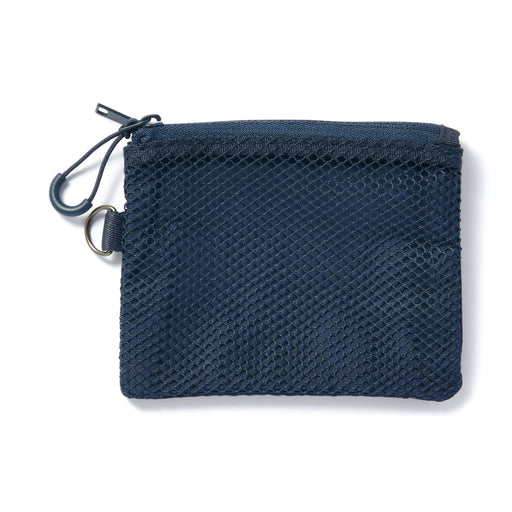 Polyester Two Zipper Case Navy Small MUJI