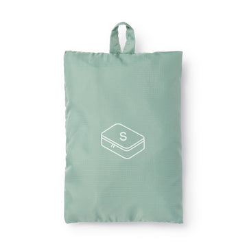 Polyester Gusset Case Green Small MUJI