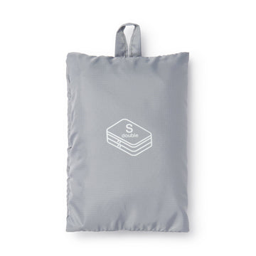 Polyester Gusset Case - Double - Small Gray Small MUJI