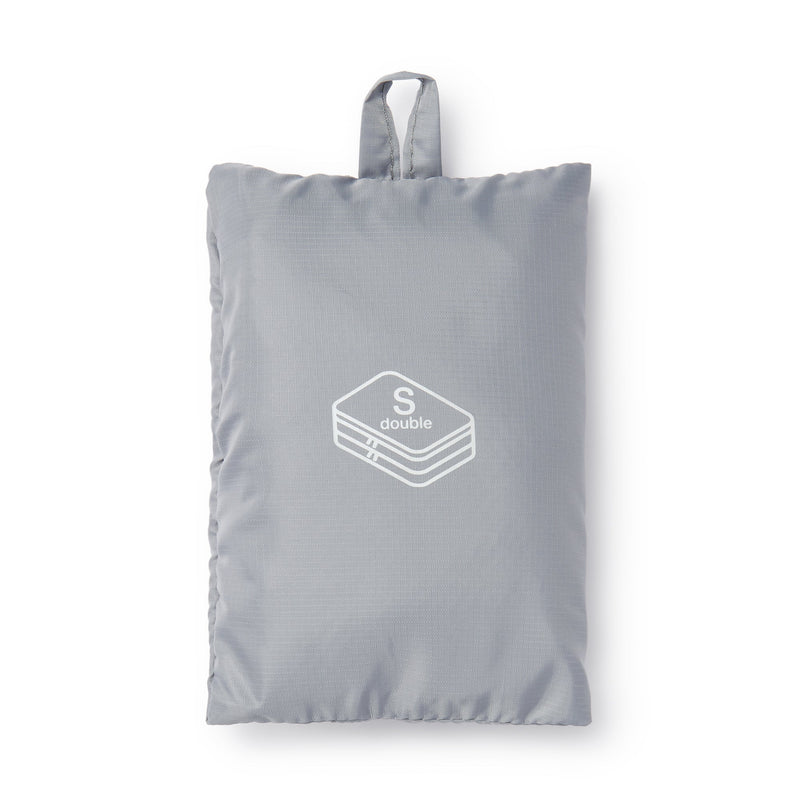 Polyester Gusset Case - Double - Small Gray Small MUJI