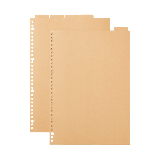 A4 Paper Binder Divider - 30 Holes (5 Pack) MUJI