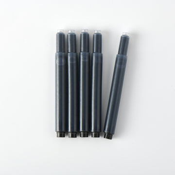 Fountain Pen Ink Cartridge Refills - Black (5 Pack) MUJI