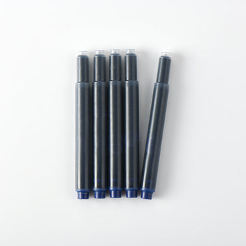 Fountain Pen Ink Cartridge Refills - Blue Black (5 Pack) MUJI