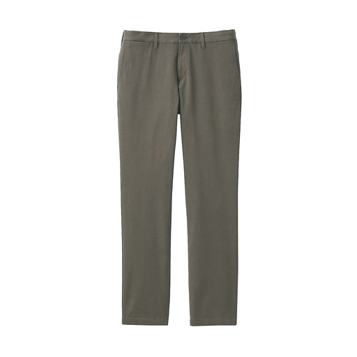 Men's Stretch Chino Slim Fit Pants (L32") Charcoal Gray MUJI