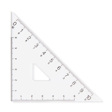 Acrylic Set Square - 45 Degrees MUJI