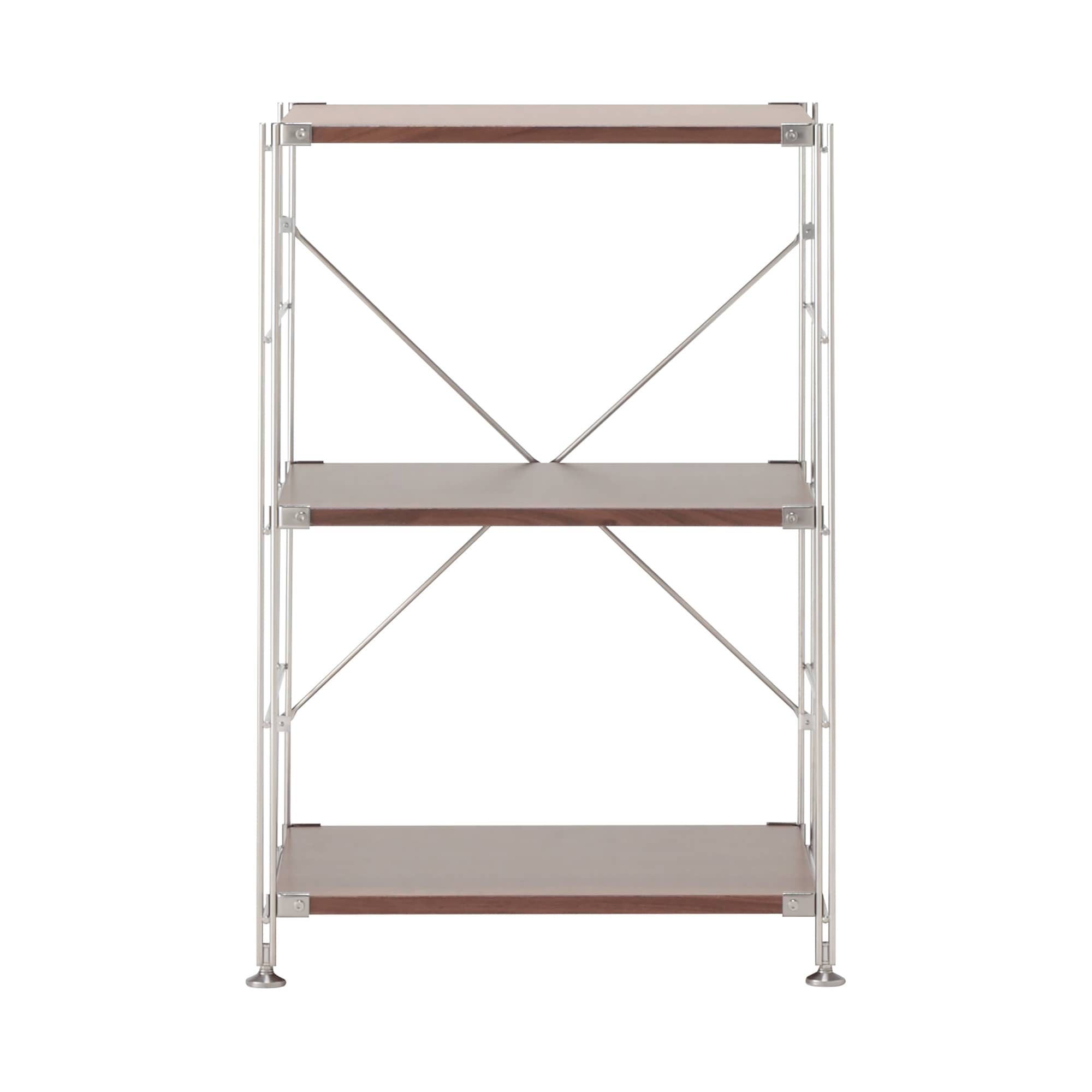 SUS Shelving Unit - Walnut - Regular - Small | MUJI USA