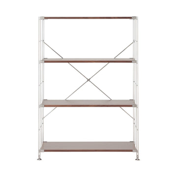 SUS Shelving Unit - Walnut - Wide - Medium MUJI