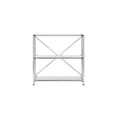 SUS Small Wide Shelving Unit - Stainless Steel | Shelves | MUJI USA