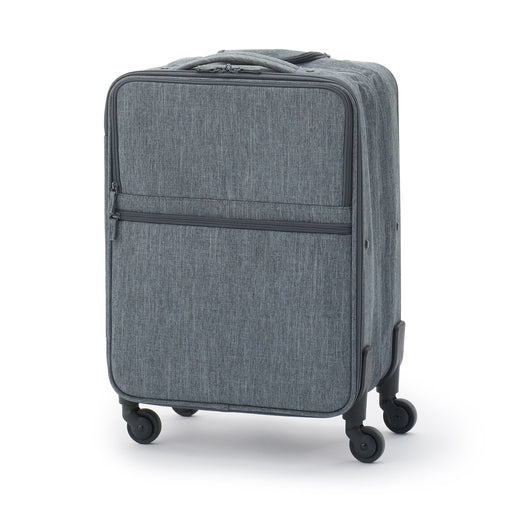 Easy To Store Soft Carry On Suitcase Small Light Gray MUJI