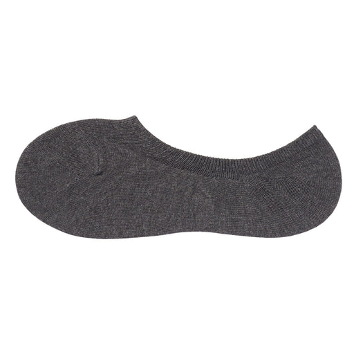 No Heel Slip No Show Socks Charcoal Gray MUJI