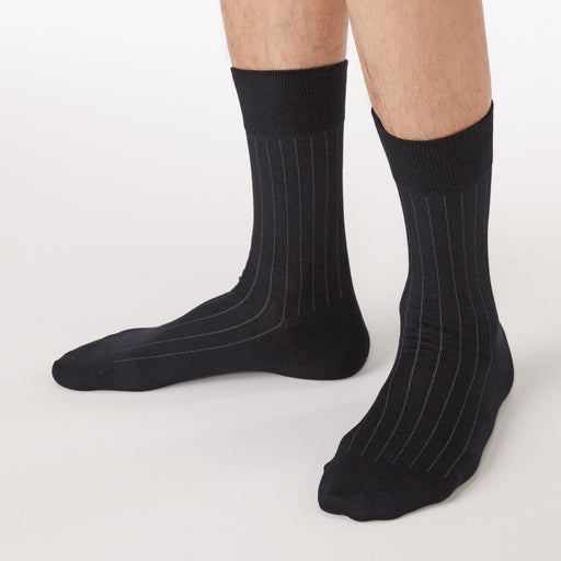 Right Angle Business Socks Stripe 25-30cm MUJI