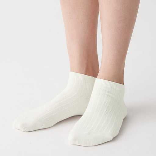 Right Angle Rib Sneaker Socks 23-25cm MUJI