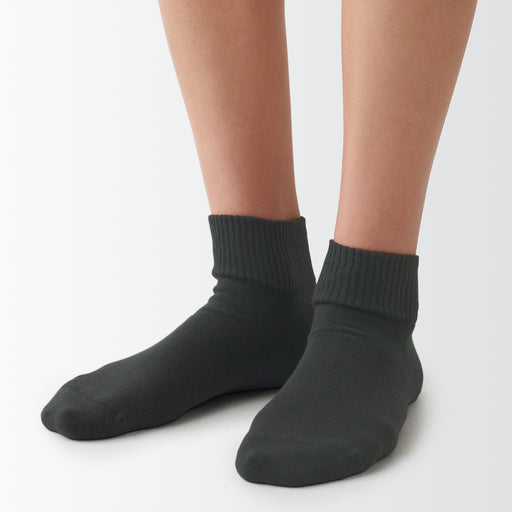 Right Angle No Elastic Pile Short Socks MUJI