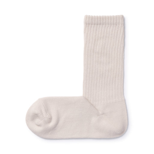 Right Angle No Elastic Loose Fit Socks Misty Gray MUJI