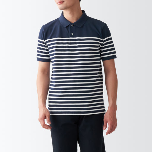 Men's Washed Pique Polo Shirt MUJI
