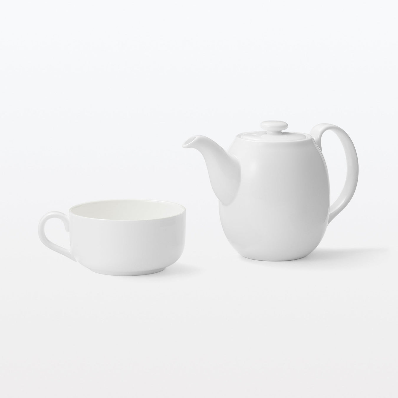 #deleted -imported- Bone China Pot (16.2 fl oz) MUJI