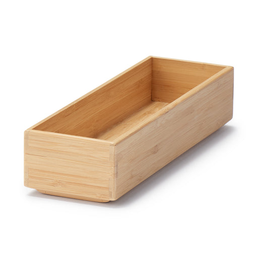 Stackable Bamboo Organizer Box - Small (W3.3 x D10.2 x H2.2") MUJI